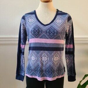 Victoria’s Secret Fireside Thermal purple Pajama Top Sweater Small size S